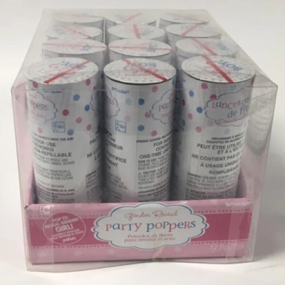 Other - Gender Reveal Party Confetti Poppers (Girl)